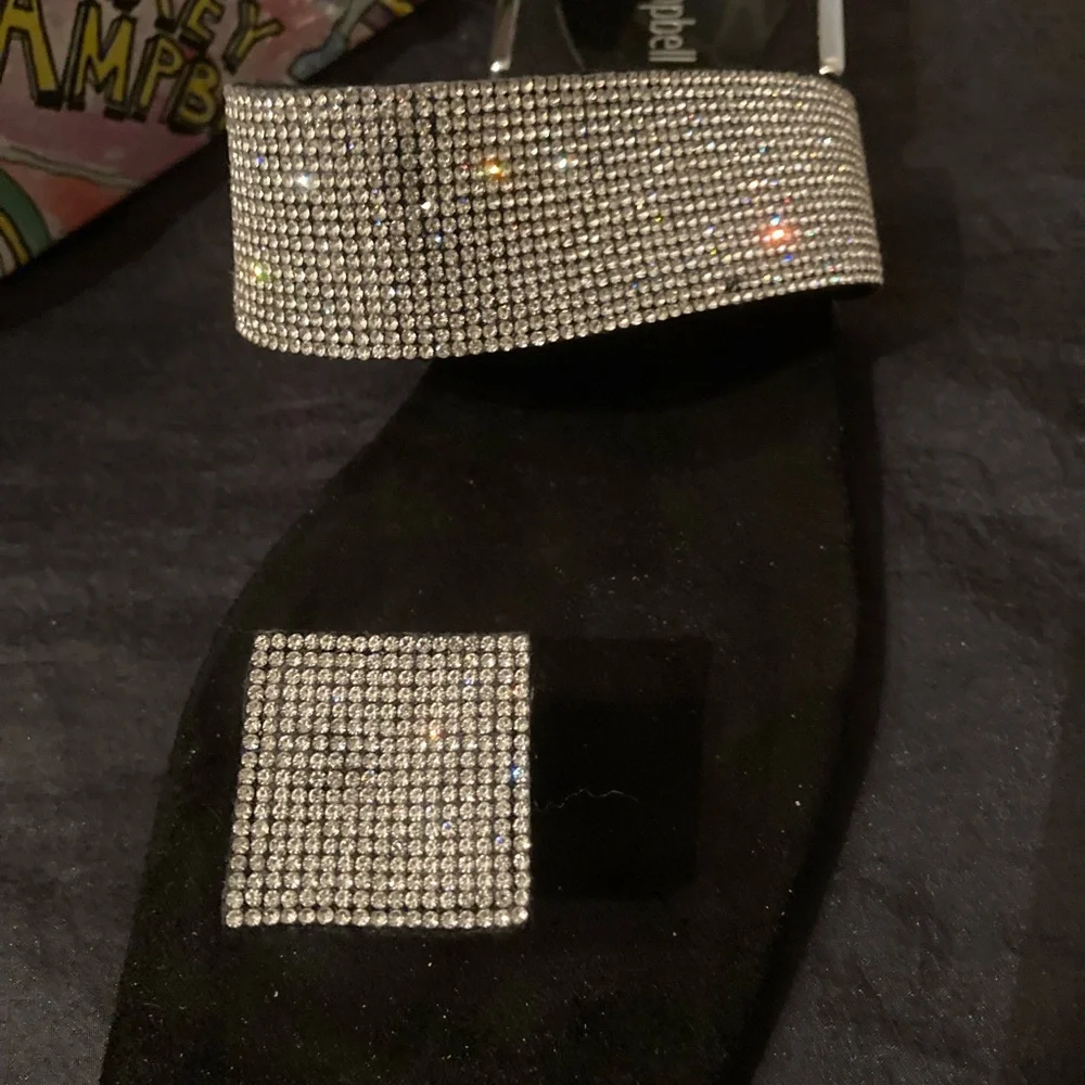 Jeffrey CampbellWomen's Main Event CrystalStatement Slide Sandal - Picture 4 of 7